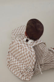 Caramel Check Mini Daycare/Toddler Backpack-Kinnder