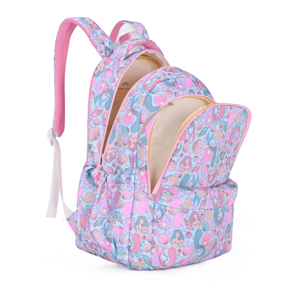 Mermaid Aqua Campus School Backpack-Kinnder