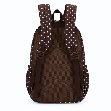 Polka Dots Campus School Backpack-Campus Backpack-Kinnder