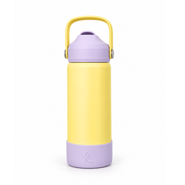 Lilac & Butter Stainless Steel Drink Bottle-Drink Bottle-Kinnder