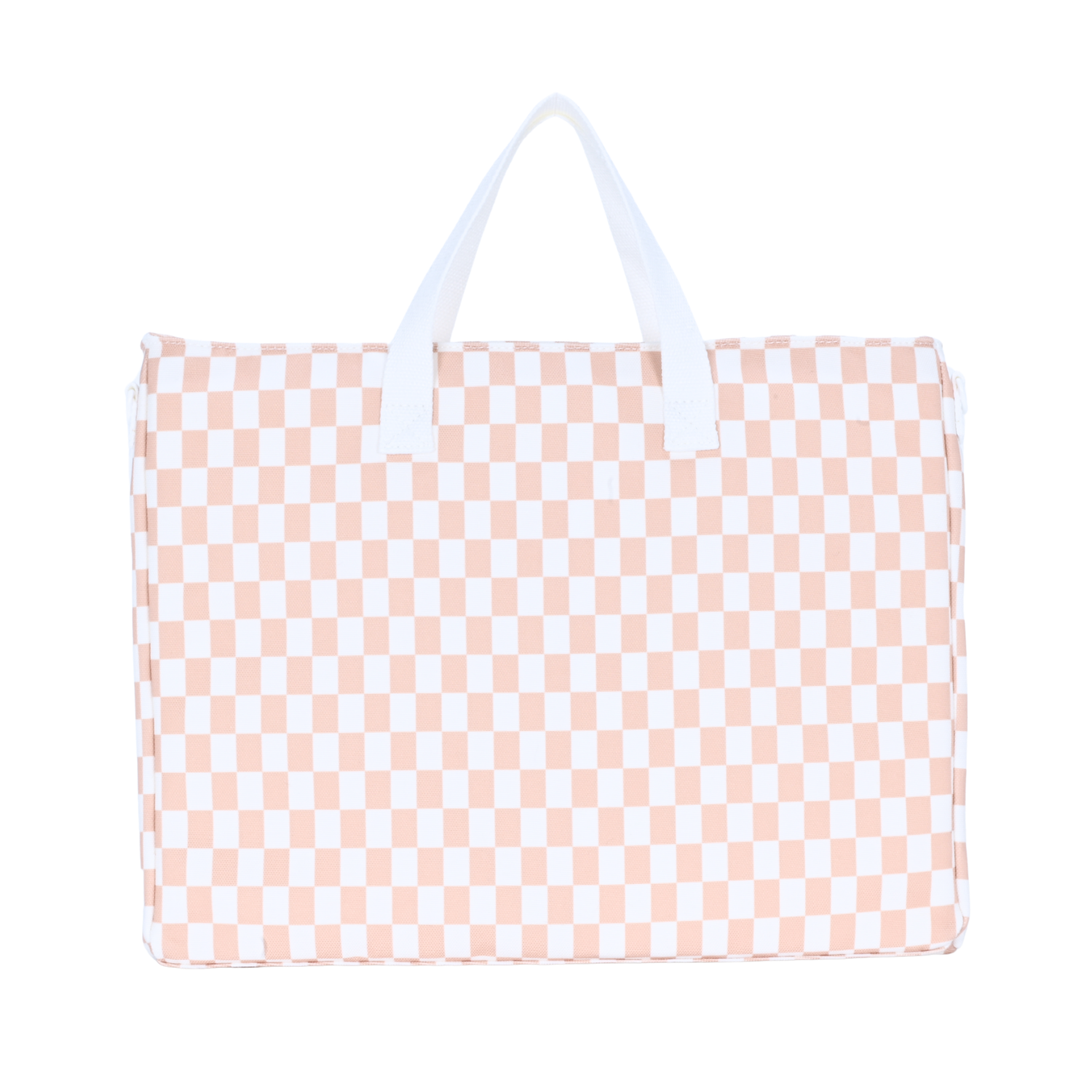 Caramel Check Library Bag-Kinnder