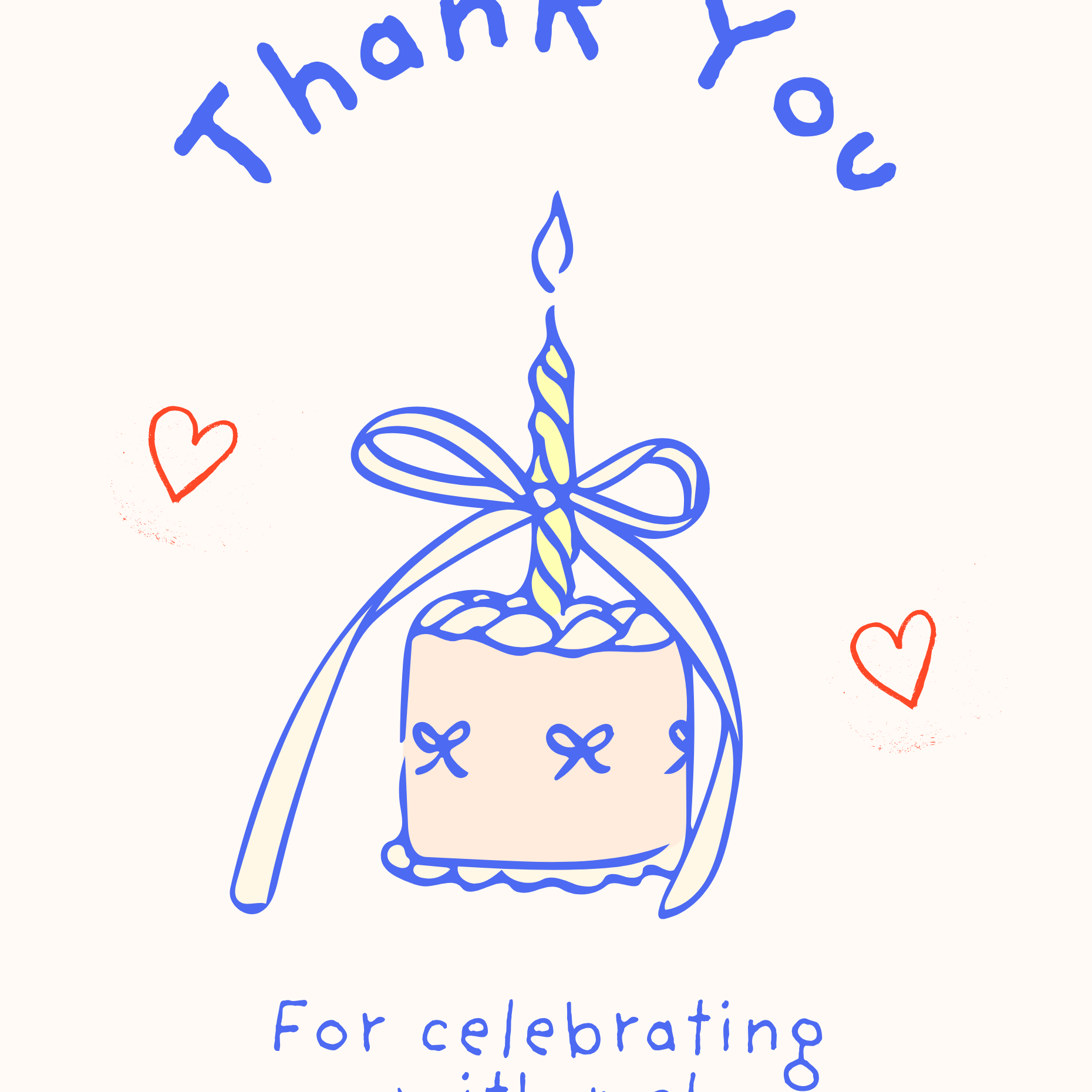 Whimsy Bow Birthday Cake Party Set - Printable-Kinnder