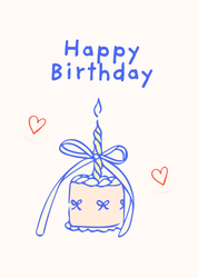 Whimsy Bow Birthday Cake Party Set - Printable-Kinnder