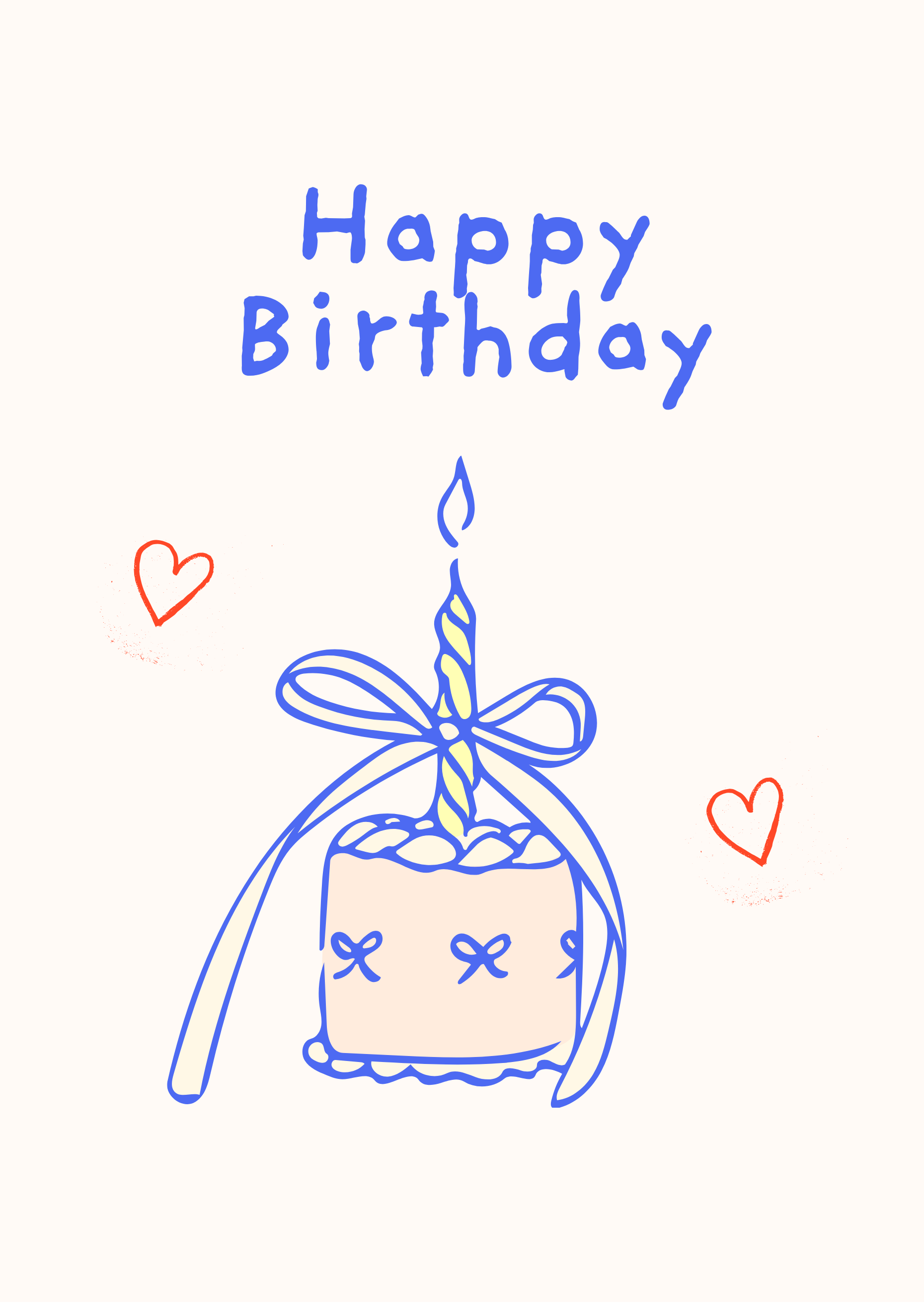 Whimsy Bow Birthday Cake Party Set - Printable-Kinnder