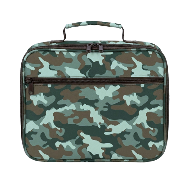 Camo Junior Insulated Lunch Bag + Ice Pack-Junior Lunch Bag-Kinnder