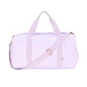 Lilac Gingham Weekend/Sport Duffle Bag-Kinnder