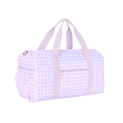Lilac Gingham Weekend/Sport Duffle Bag-Kinnder