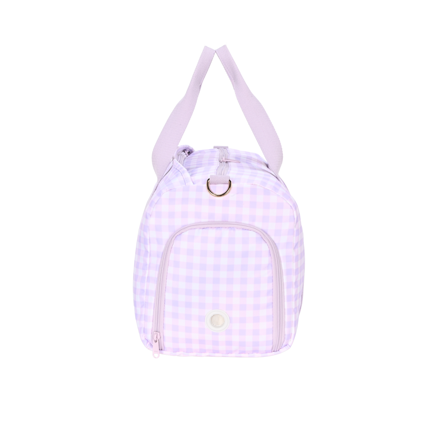 Lilac Gingham Weekend/Sport Duffle Bag-Kinnder