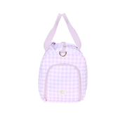 Lilac Gingham Weekend/Sport Duffle Bag-Kinnder
