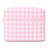 Pink Gingham Mesh Wash Bag-Kinnder