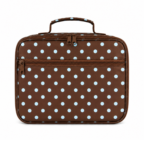 Polka Dots Junior Insulated Lunch Bag + Ice Pack-Junior Lunch Bag-Kinnder