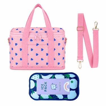 Sweet Hearts Everyday Cooler Bag + Ice Pack-Kinnder