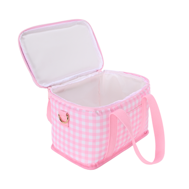 Pink Gingham Everyday Cooler Bag-Kinnder