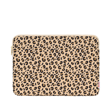 Leopard Padded Laptop Sleeve-Kinnder