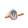 Baseball Crochet Bag Charm Keyring-Kinnder