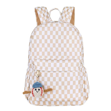 Baseball Crochet Bag Charm Keyring-Kinnder