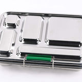 Bento 5 Green Stainless Steel Lunch Box-Kinnder