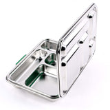 Bento 5 Green Stainless Steel Lunch Box-Kinnder