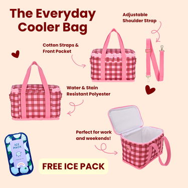 Berry Tarte Everyday Cooler Bag + Ice Pack-Kinnder