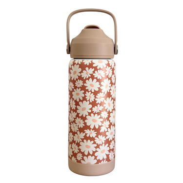 Bloom Tan Stainless Steel Drink Bottle 530ml-Kinnder