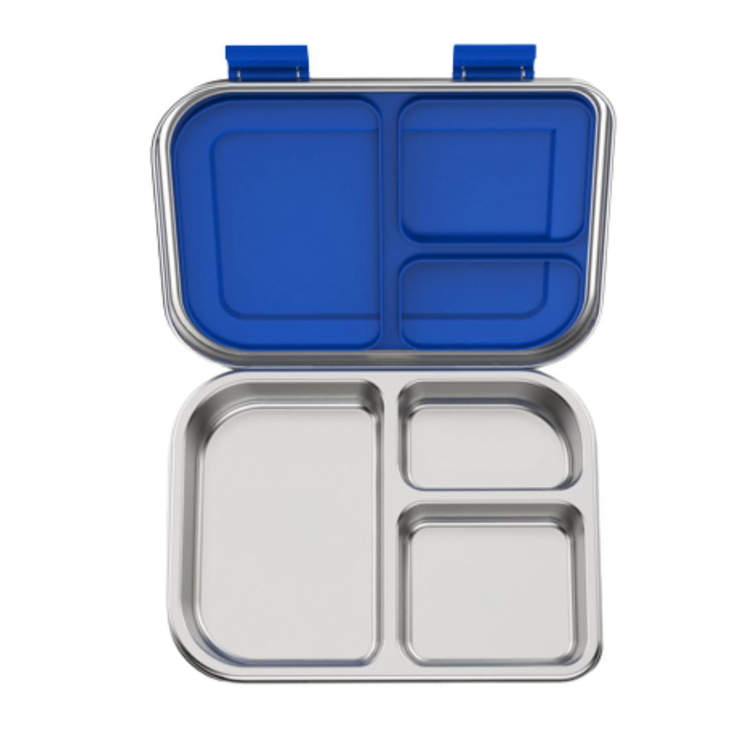 Bento 3 Blueberry Stainless Steel Bento Lunch Box-Kinnder