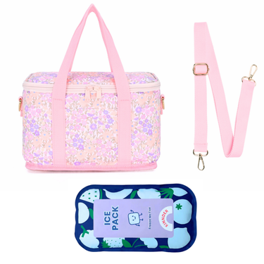 Blossom Pink Everyday Cooler Bag + Ice Pack-Kinnder