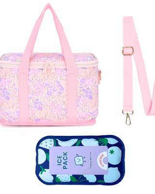 Blossom Pink Everyday Cooler Bag + Ice Pack-Kinnder