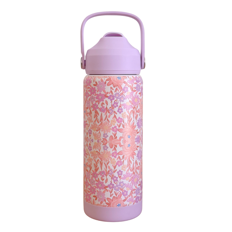 Blossom Stainless Steel Drink Bottle 530ml-Kinnder