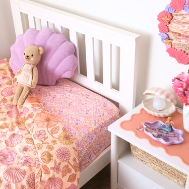 Blossom Waterproof Single Fitted Sheet-Kinnder