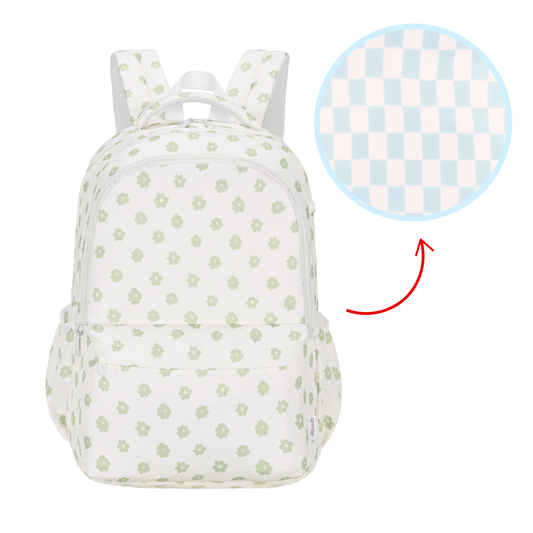 Blue Check Campus School Backpack - Special Order-Kinnder