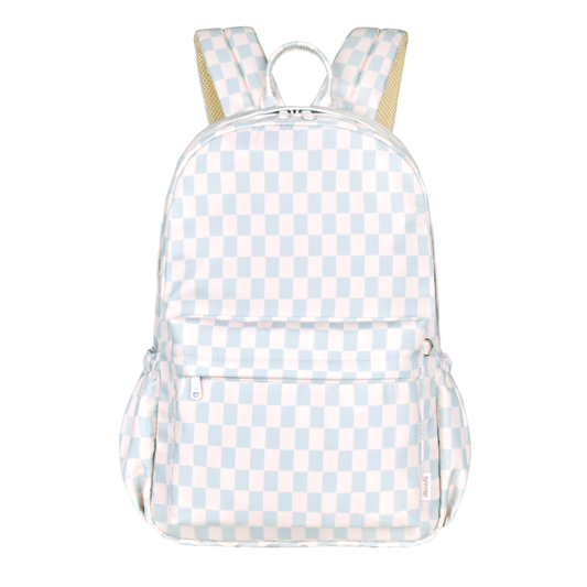 Blue Check Junior/Kindy School Backpack - Special Order-Kinnder