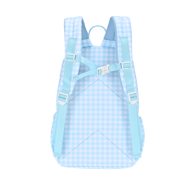 Blue Gingham Mini Daycare/Toddler Backpack-Kinnder