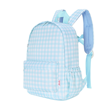 Blue Gingham Mini Daycare/Toddler Backpack-Mini Backpack-Kinnder