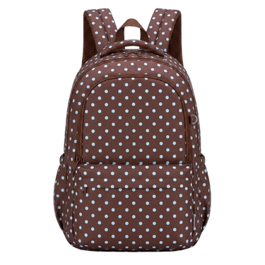 Polka Dots Campus School Backpack-Campus Backpack-Kinnder