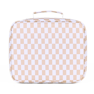 Caramel Check Junior Insulated Lunch Bag + Ice Pack-Kinnder