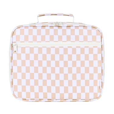 Caramel Check Junior Insulated Lunch Bag + Ice Pack-Kinnder