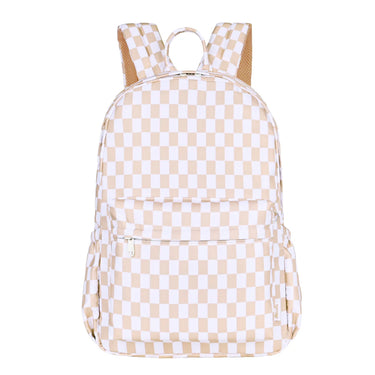 Caramel Check Junior Kindy/School Backpack-Kinnder