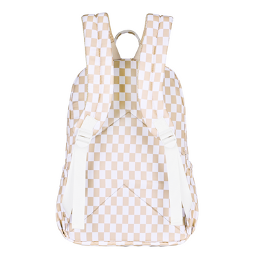 Caramel Check Junior Kindy/School Backpack-Kinnder