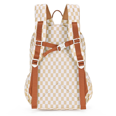 Caramel Check Junior Kindy/School Backpack-Kinnder