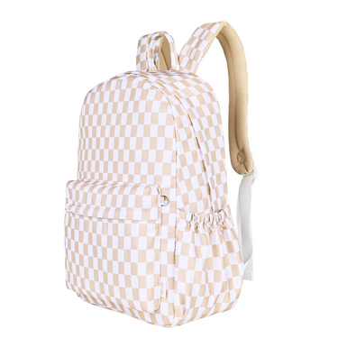 Caramel Check Junior Kindy/School Backpack-Kinnder