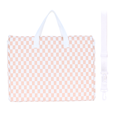 Caramel Check Library Bag-Kinnder