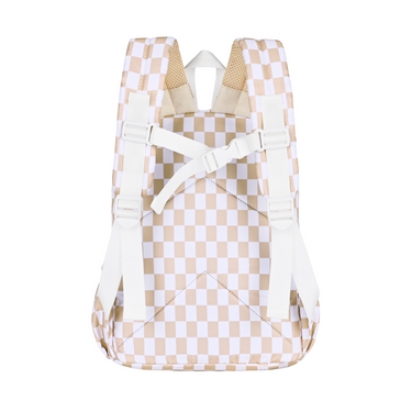 Caramel Check Mini Daycare/Toddler Backpack-Kinnder