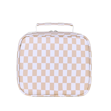 Caramel Check Mini Insulated Lunch Bag-Kinnder