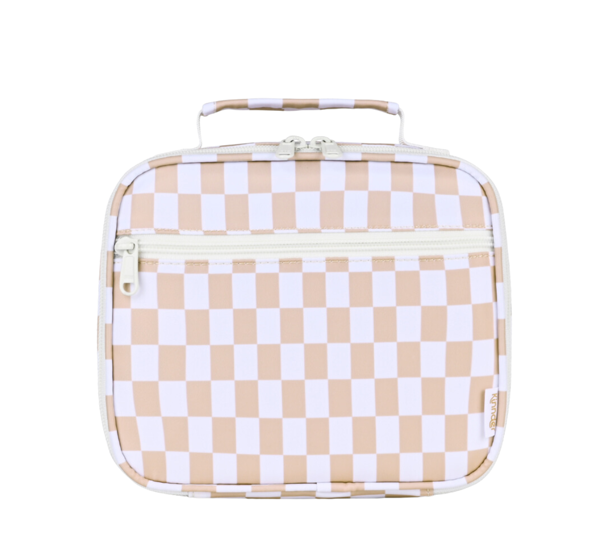 Caramel Check Mini Insulated Lunch Bag-Kinnder