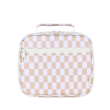 Caramel Check Mini Insulated Lunch Bag-Kinnder