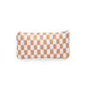 Caramel Check Mini Pencil Case-Kinnder
