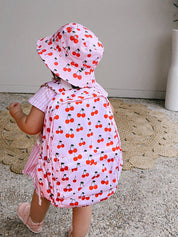 Cherry Cotton Bucket Hat-Kinnder