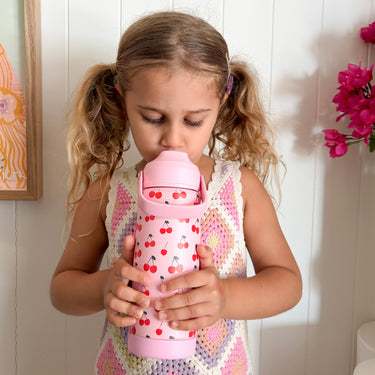 Cherry Stainless Steel Drink Bottle-Drink Bottle-Kinnder