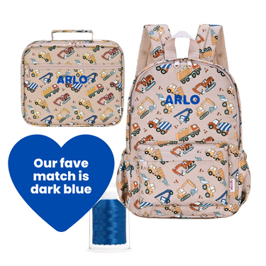 Construction Crew Junior Kindy/School Backpack-Junior Backpack-Kinnder