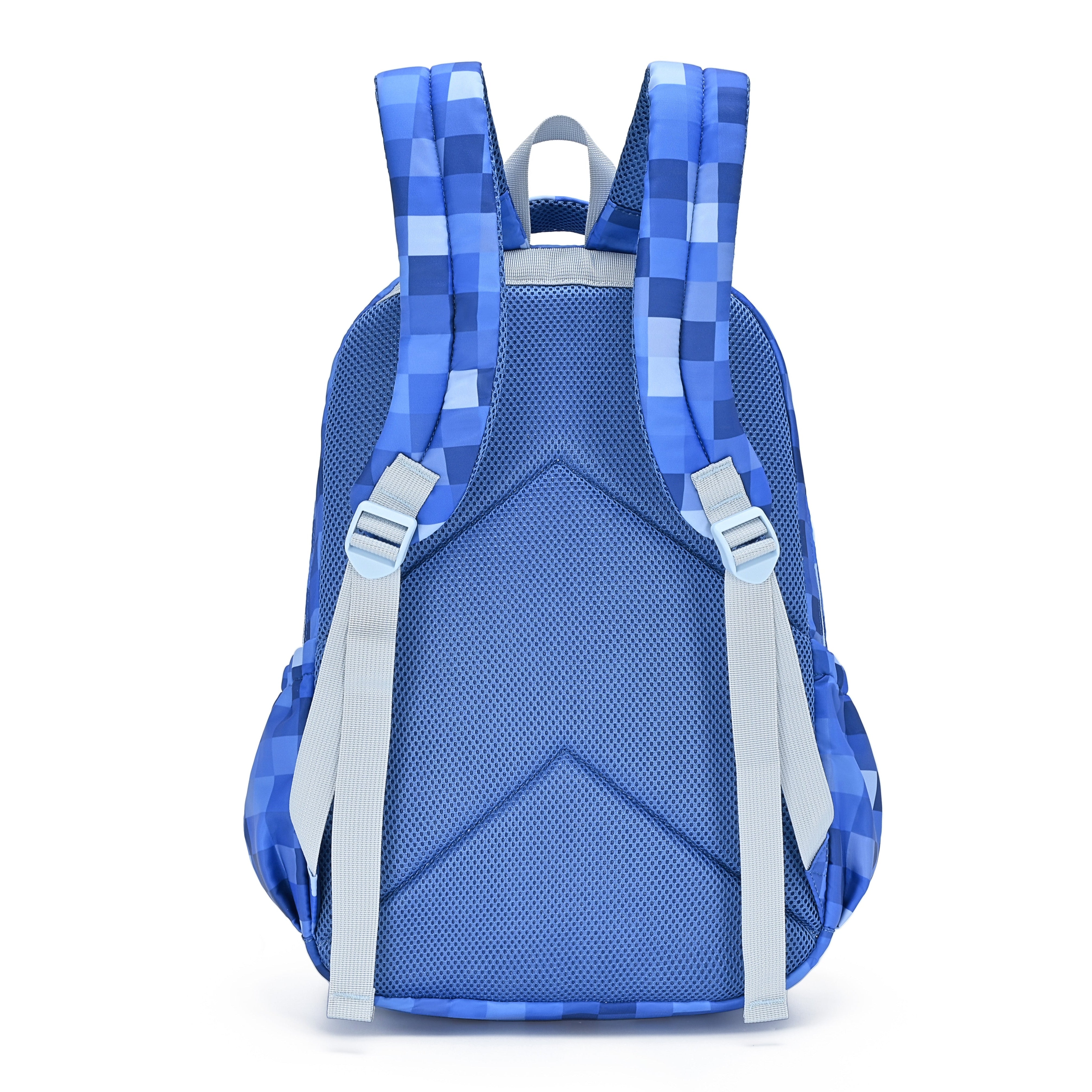 Blue Pixel Campus School Backpack-Kinnder